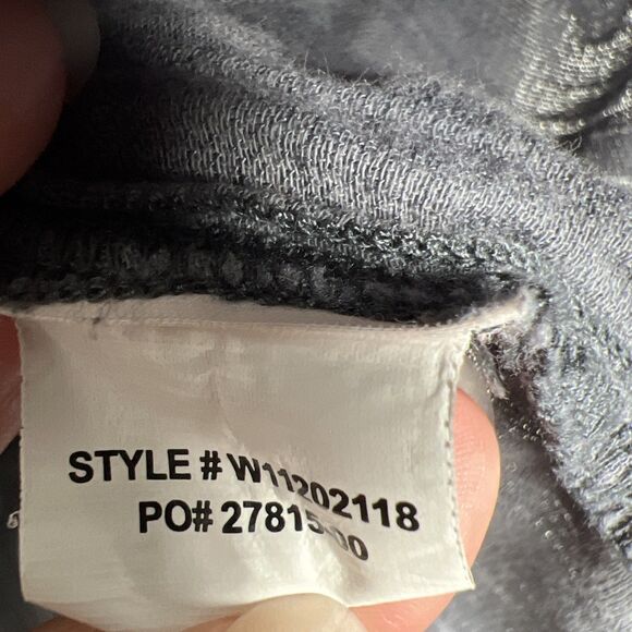 Prana Women's Top Blouse Small Blue Gray Organic Cotton Blend Boho Short Sleeves - Picture 4 of 7